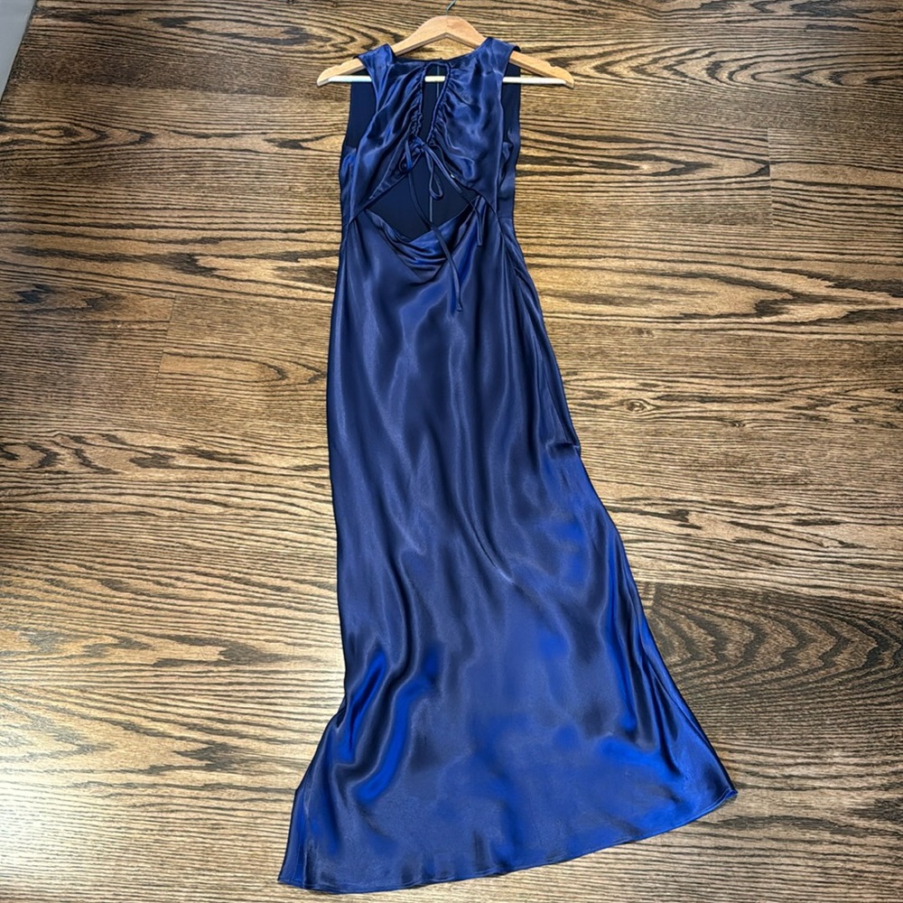 Shona Joy Arienzo Cut Out Front Maxi Dress Blue size 4